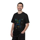 Faith Over Fear T‑Shirt — Christian Heartbeat Butterfly Tee