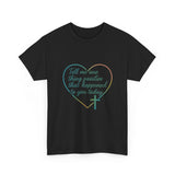 Christian Heart Tee — "Tell me one thing positive that happened to you today"