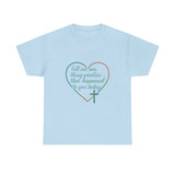 Christian Heart Tee — "Tell me one thing positive that happened to you today"