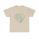 Christian Heart Tee — "Tell me one thing positive that happened to you today"