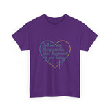 Christian Heart Tee — "Tell me one thing positive that happened to you today"