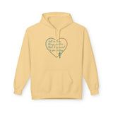 Inspirational Heart Hoodie – "Tell me a story..." Script Design