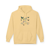 Faith Over Fear Hoodie — Butterfly Heart Inspirational Pullover