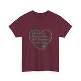 Christian Heart Tee — "Tell me one thing positive that happened to you today"