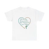 Christian Heart Tee — "Tell me one thing positive that happened to you today"