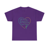 Christian Heart Tee — "Tell me one thing positive that happened to you today"