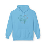 Inspirational Heart Hoodie – "Tell me a story..." Script Design