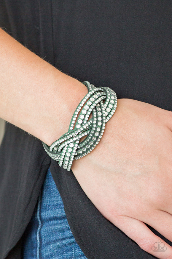 Bring On The Bling - Green - Paparazzi Accessories BRACELET