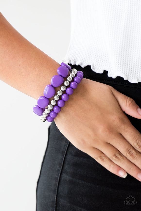 Color Venture - Purple - Paparazzi Accessories BRACELET