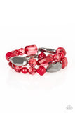 Rockin Rock Candy - Red - Paparazzi Accessories BRACELET $5
