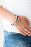 Tourist Trap - Red - Paparazzi Accessories COIL BRACELET $5