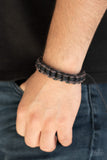 WEAVE It To Me - Black and Brown - Paparazzi Accessories  Strands of brown and black cording weave around black leather cording, creating an earthy braid around the wrist. Features an adjustable sliding knot closure.  Sold as one individual bracelet.  P9UR-BKXX-401XX