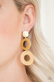 Pop Idol - Gold - Paparazzi Accessories EARRINGS