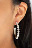 My Kind Of Shine - White - Paparazzi Accessories EARRINGS
