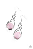 Swept Away - Pink - Paparazzi Accessories EARRINGS