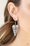 Jurassic Journey - Orange - Paparazzi Accessories EARRINGS