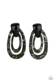 The HAUTE Zone - Black - Paparazzi Accessories EARRINGS $5