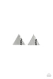 Pyramid Paradise - Silver - Paparazzi Accessories $5 EARRINGS