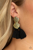 Tenacious Tassel - Black - Paparazzi Accessories