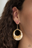 Savory Shimmer - Gold - Paparazzi Accessories $5 EARRINGS