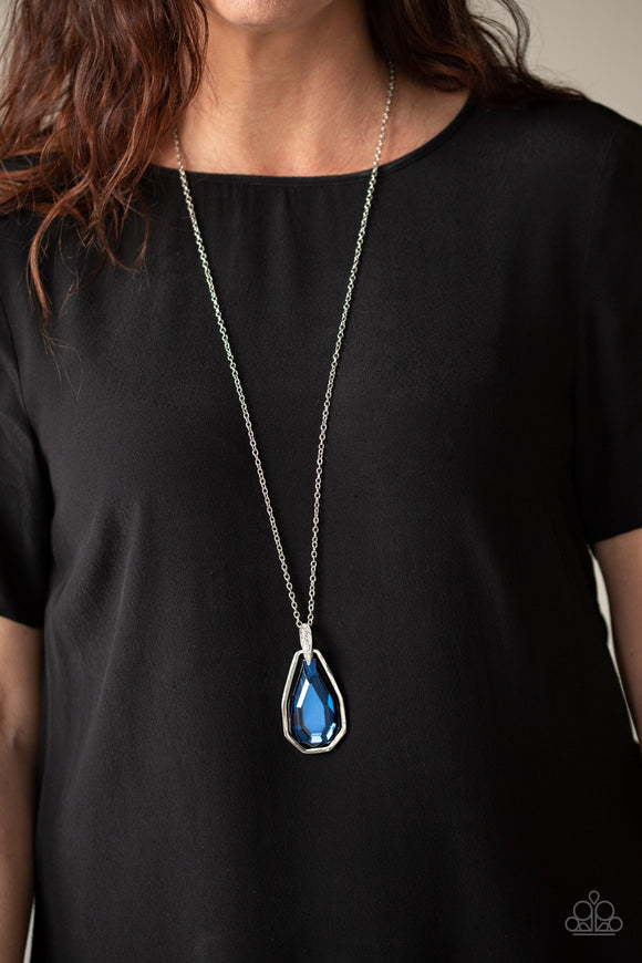 Maven Magic - Blue - Paparazzi Accessories LONG NECKLACE