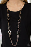 Chain Cadence - Gold - Paparazzi Accessories LONG NECKLACE