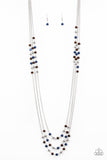 Seasonal Sensation - Blue - Paparazzi Accessories NECKLACE $5