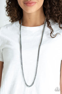 SLEEK and Destroy - Black - Paparazzi Accessories $5 NECKLACE