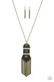 Tassel Tycoon - Brass - Paparazzi Accessories