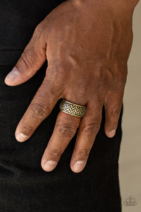Survival Skills - Brass - Paparazzi Accessories