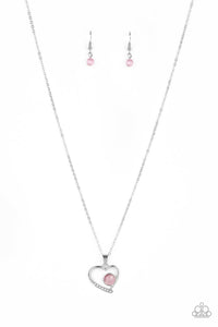 Heart Full of Love - Pink - Paparazzi Accessories NECKLACE