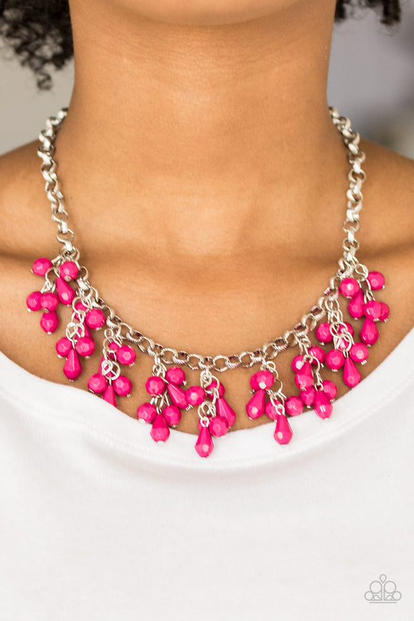 Modern Macarena - Pink - Paparazzi Accessories SHORT NECKLACE