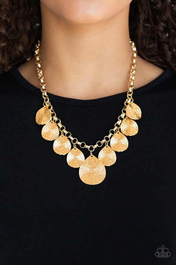 Texture Storm - Gold - Paparazzi Accessories