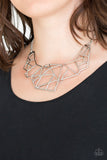 World Shattering - Silver - Paparazzi Accessories NECKLACE $5
