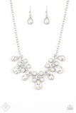 Fiercely 5th Avenue - Demurely Debutante - White Necklace