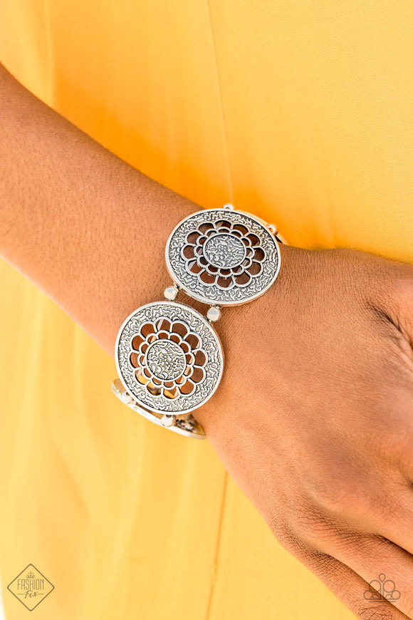 Marigold Medallions - Silver - Paparazzi Accessories